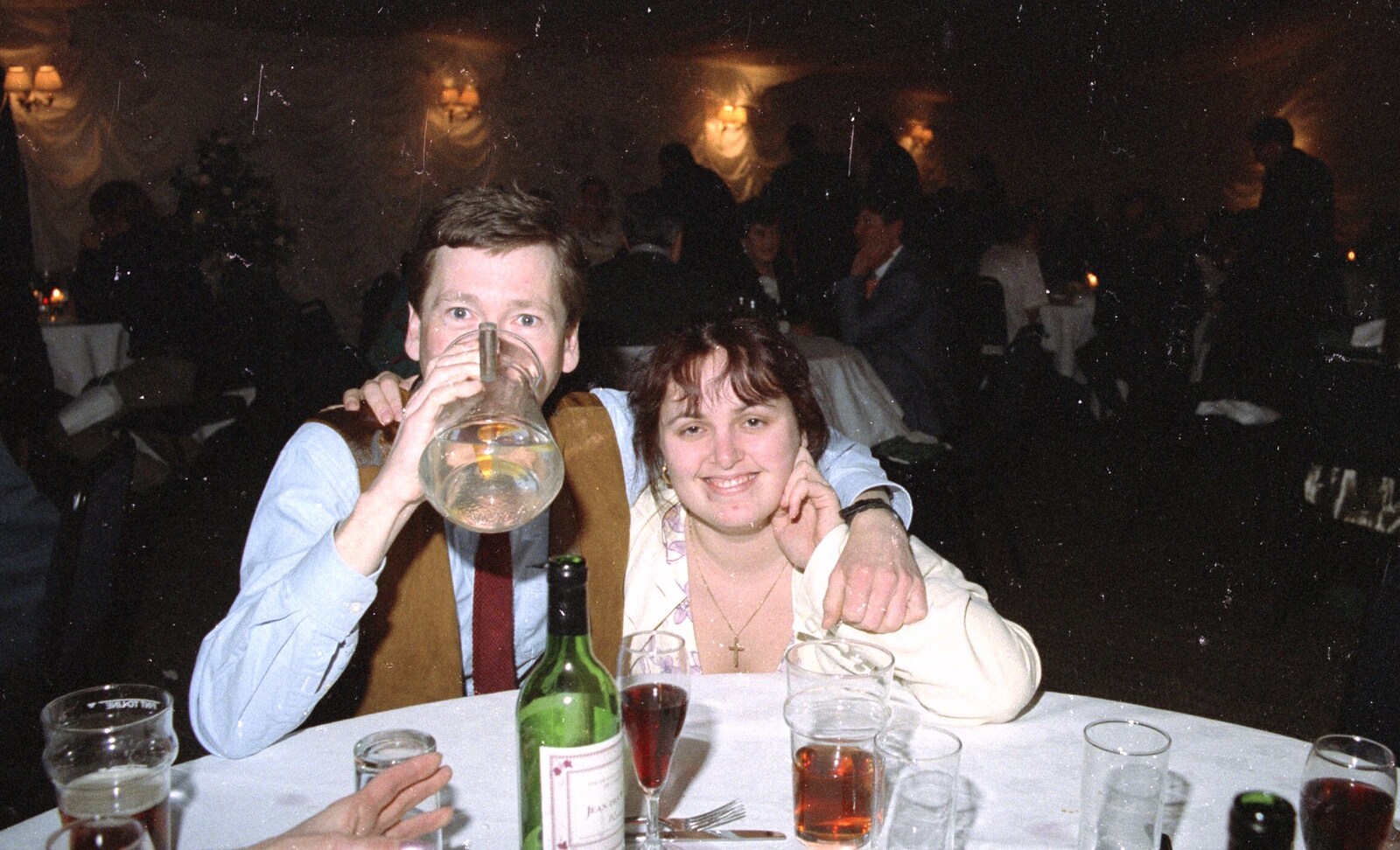 Apple and Samantha from The Brome Swan at Graham and Pauline's Wedding, Gissing Hall, Norfolk - 28th April 1997