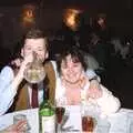 Apple and Samantha, The Brome Swan at Graham and Pauline's Wedding, Gissing Hall, Norfolk - 28th April 1997