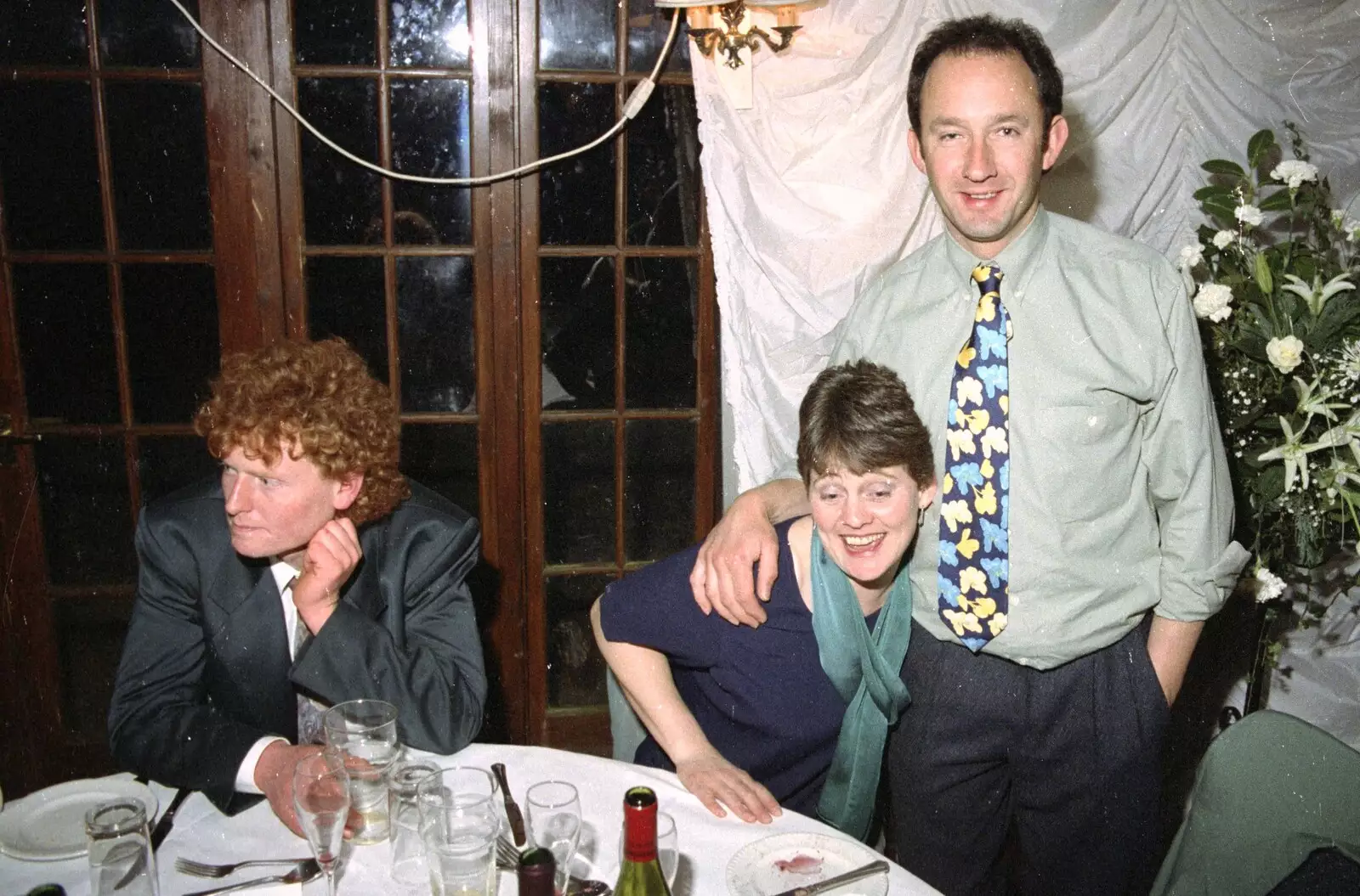 Pippa and DH, from The Brome Swan at Graham and Pauline's Wedding, Gissing Hall, Norfolk - 28th April 1997