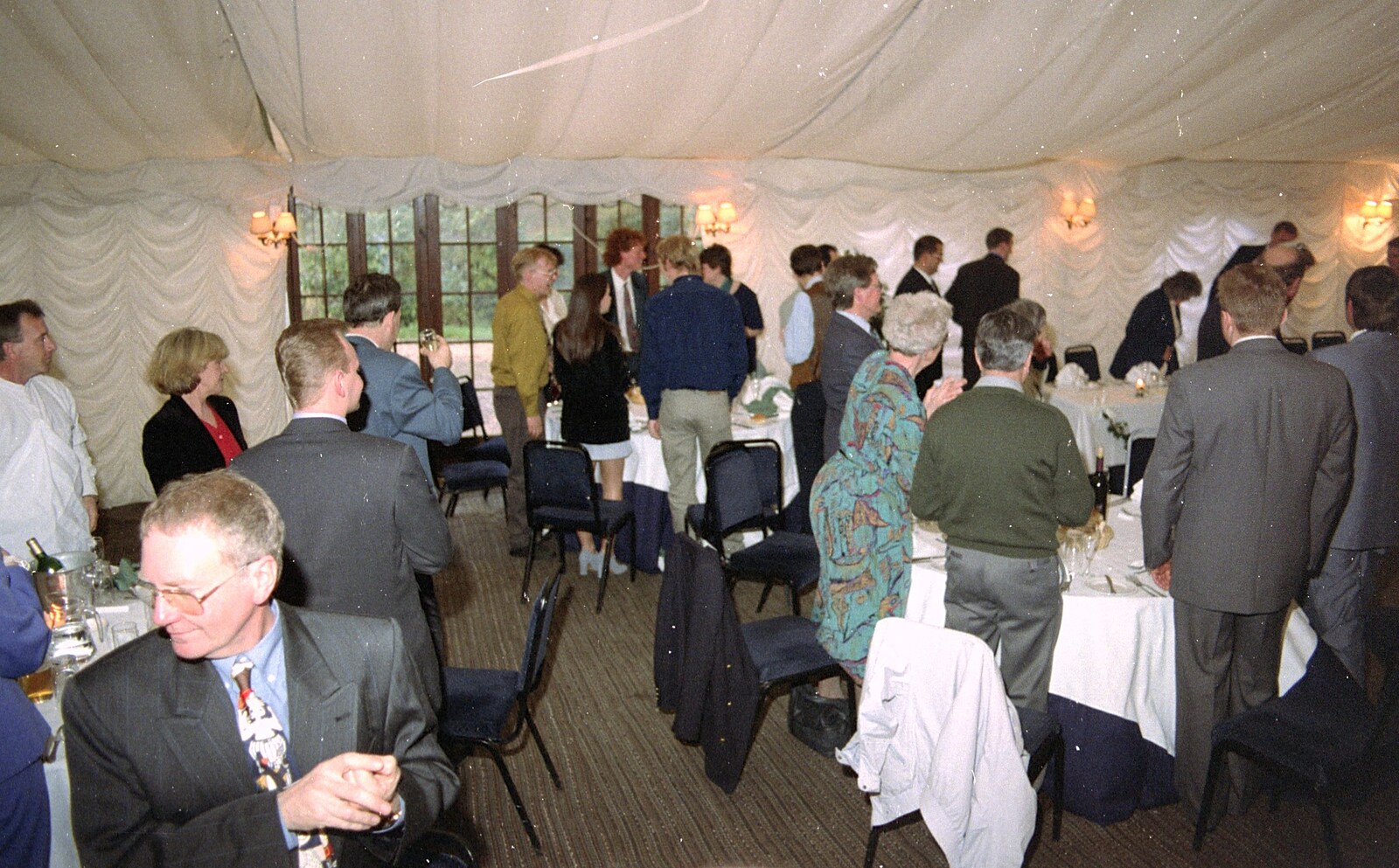 In the marquee from The Brome Swan at Graham and Pauline's Wedding, Gissing Hall, Norfolk - 28th April 1997
