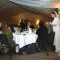 Pauline mingles, The Brome Swan at Graham and Pauline's Wedding, Gissing Hall, Norfolk - 28th April 1997
