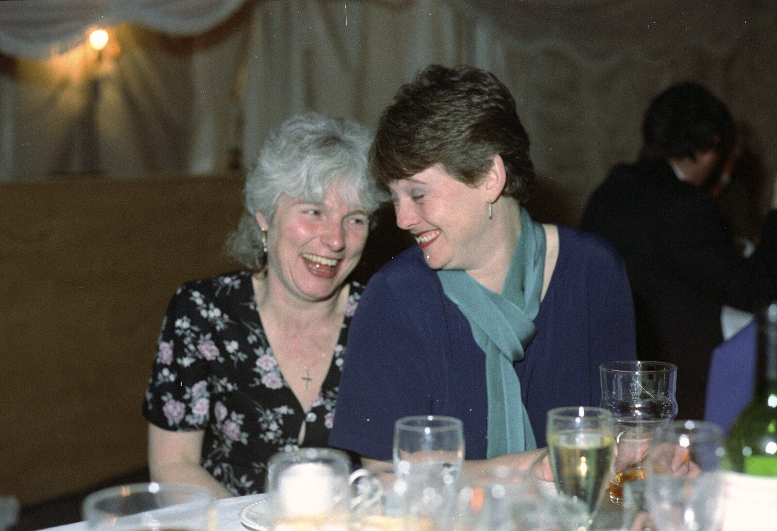 Spammy and Pippa from The Brome Swan at Graham and Pauline's Wedding, Gissing Hall, Norfolk - 28th April 1997