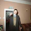 Nosher raises a glass, The Brome Swan at Graham and Pauline's Wedding, Gissing Hall, Norfolk - 28th April 1997