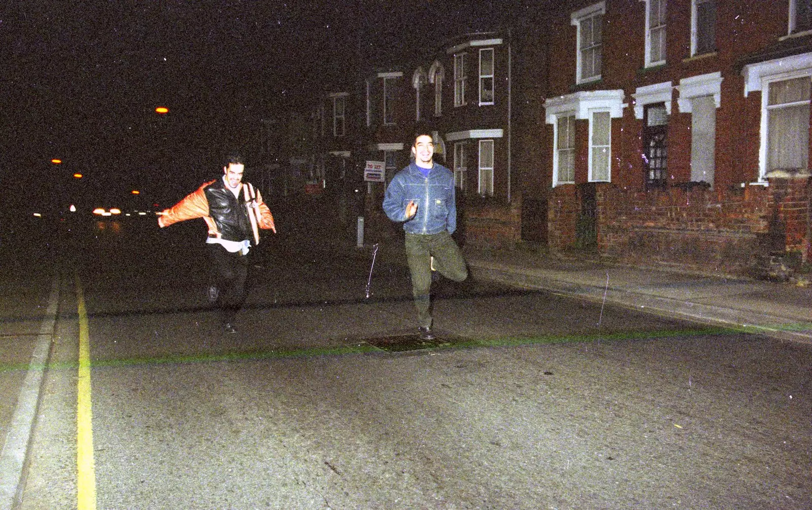 More late-night running, from CISU: A Chinese Restaurant and SCC Sports Day, Ipswich and Norwich - 1st May 1997