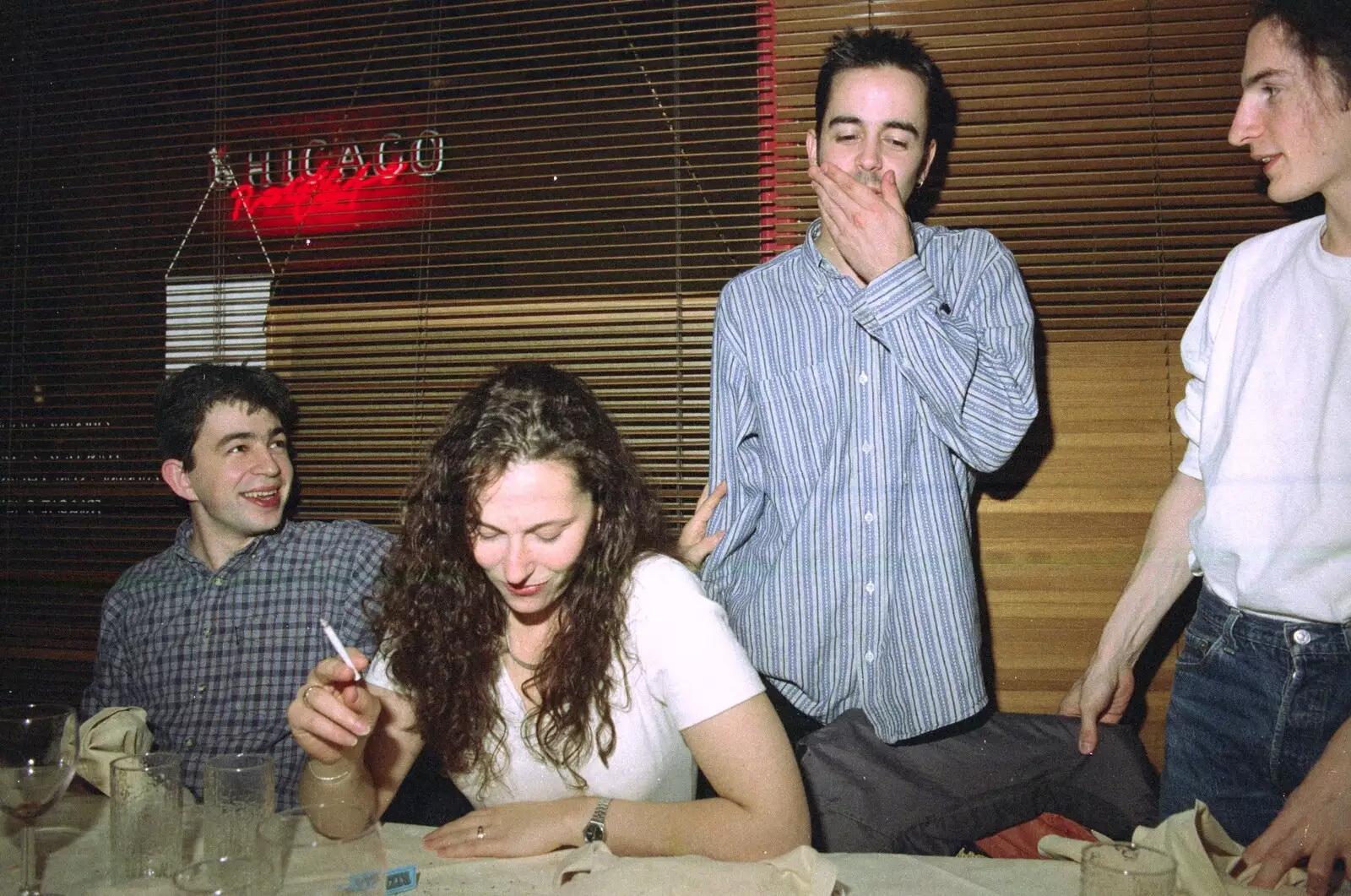 Trevor yawns with all the excitement, from CISU: A Chinese Restaurant and SCC Sports Day, Ipswich and Norwich - 1st May 1997