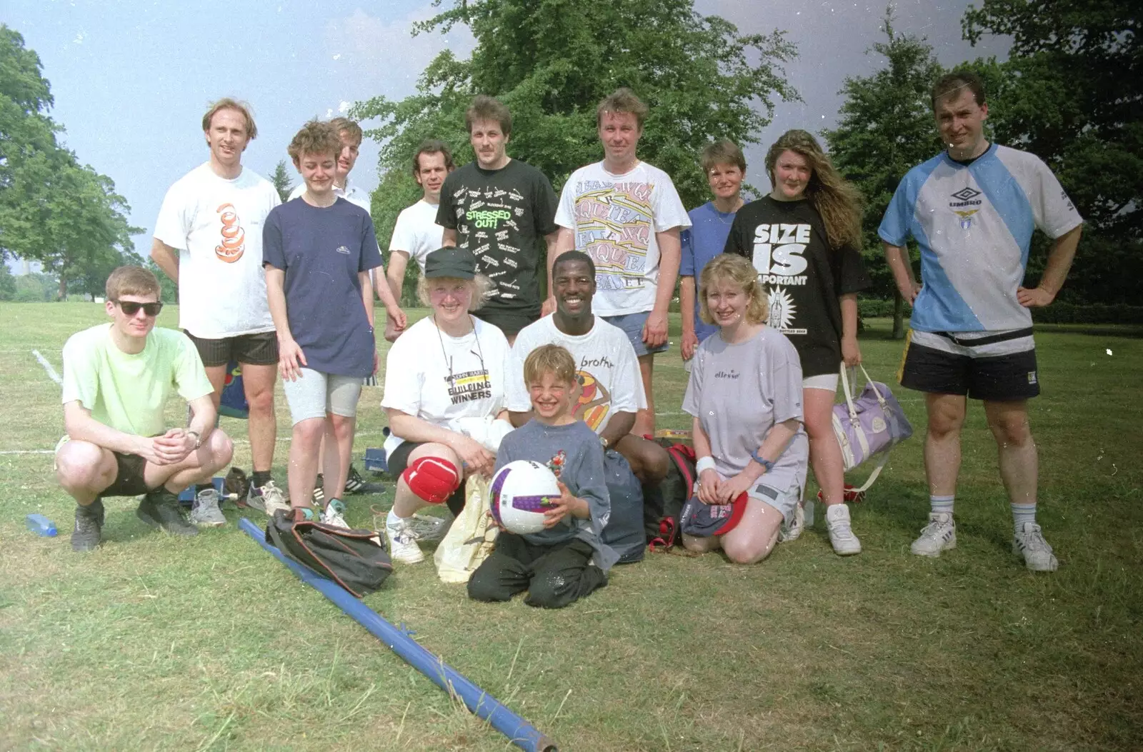 The SCC team again, from CISU: A Chinese Restaurant and SCC Sports Day, Ipswich and Norwich - 1st May 1997