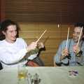 Crossed chopsticks, CISU: A Chinese Restaurant and SCC Sports Day, Ipswich and Norwich - 1st May 1997