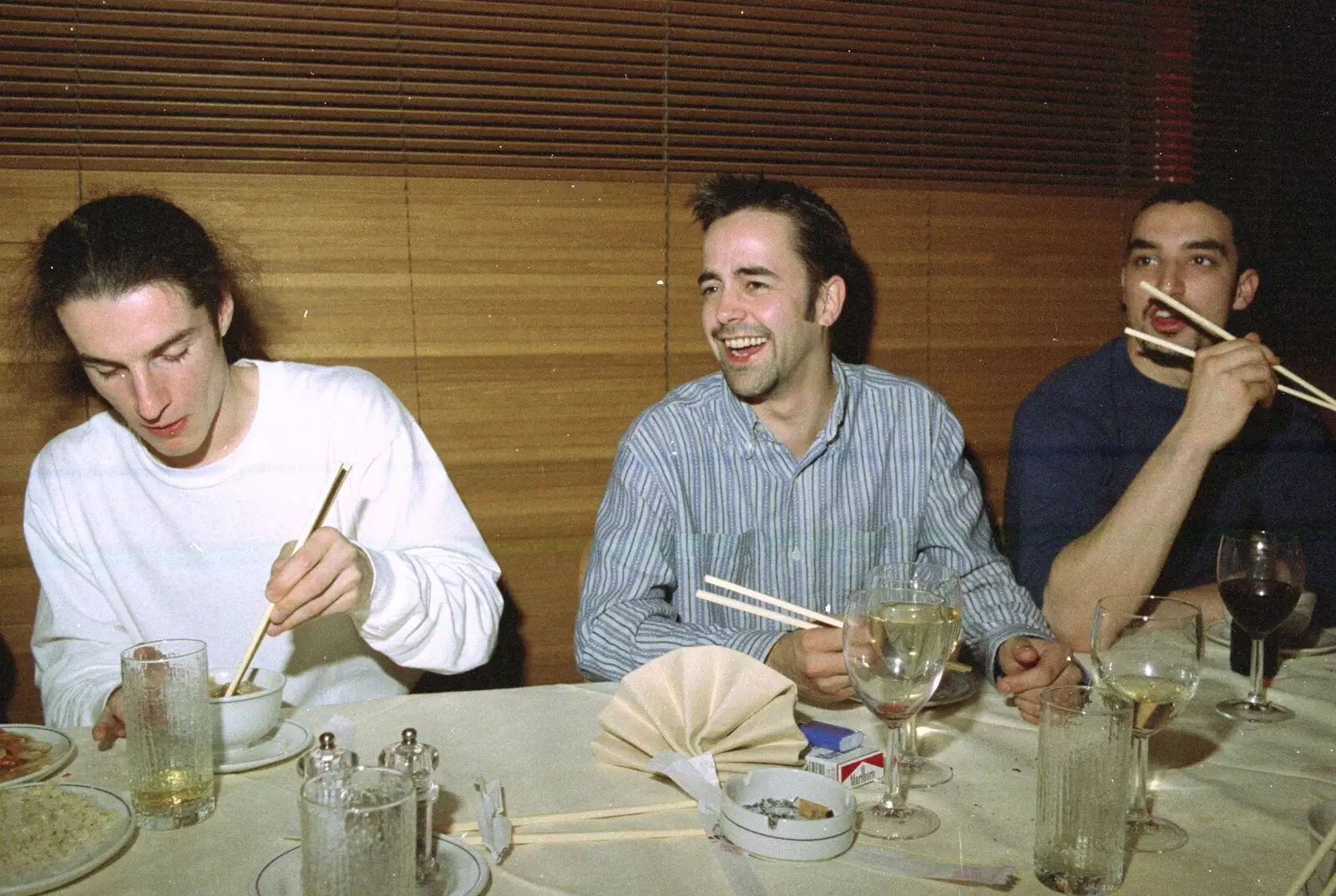 French dude, Trevor and Orhan, from CISU: A Chinese Restaurant and SCC Sports Day, Ipswich and Norwich - 1st May 1997