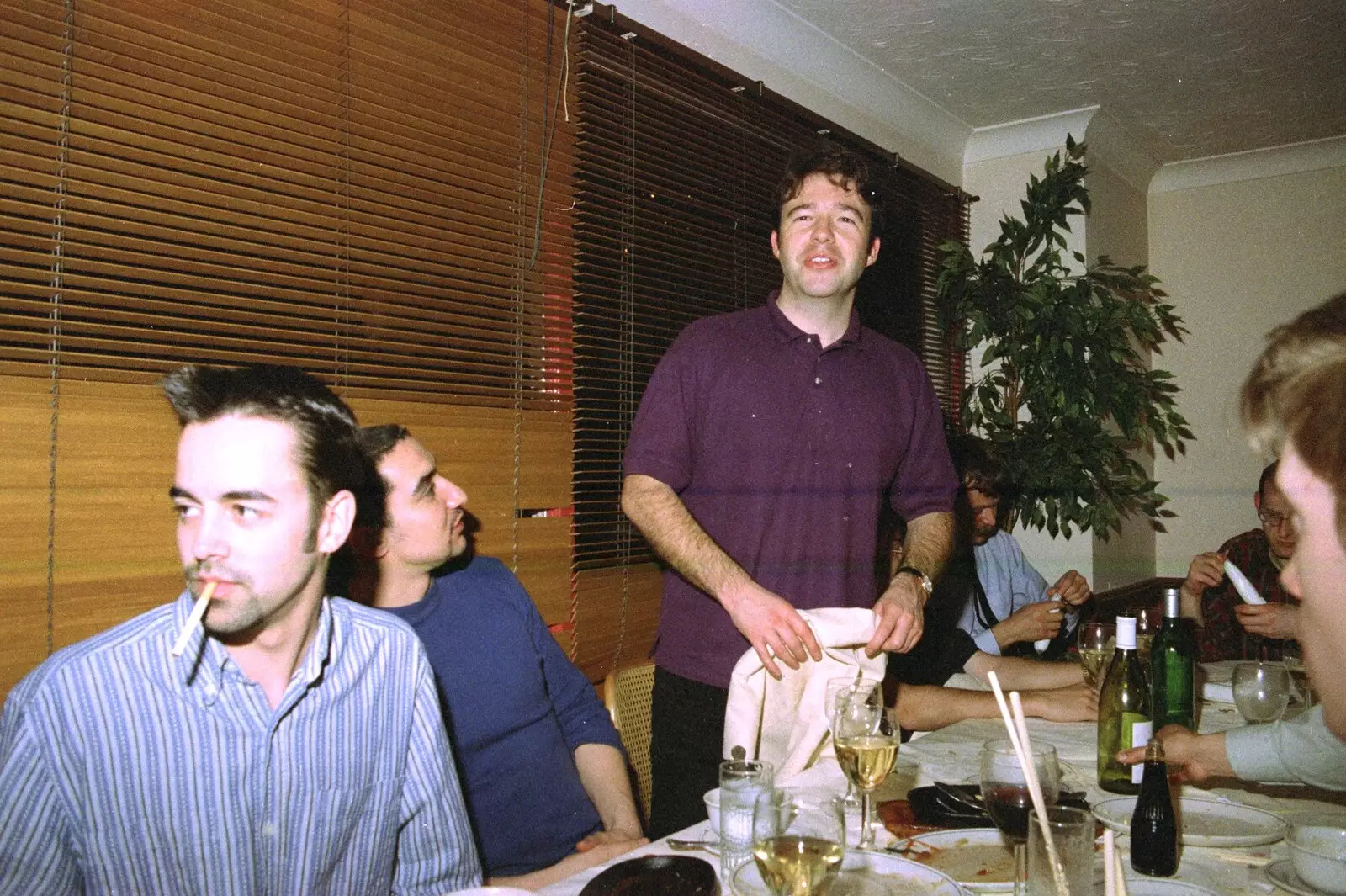 Tim looks like he's doing a speech, from CISU: A Chinese Restaurant and SCC Sports Day, Ipswich and Norwich - 1st May 1997