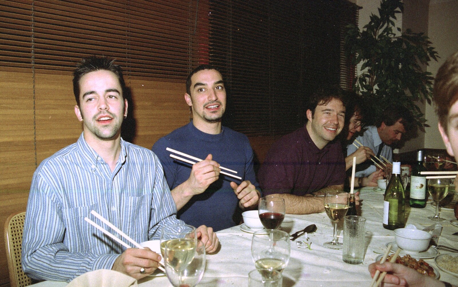 Trevor, Orhan and Tim from CISU: A Chinese Restaurant and SCC Sports Day, Ipswich and Norwich - 1st May 1997