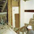 An old door hangs by itself, Hale-Bopp and Bedroom Demolition, Brome, Suffolk - 10th May 1997