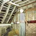 The Old Man pulls some nails out, Hale-Bopp and Bedroom Demolition, Brome, Suffolk - 10th May 1997