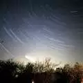 A star trail, width a smudge of comet, Hale-Bopp and Bedroom Demolition, Brome, Suffolk - 10th May 1997