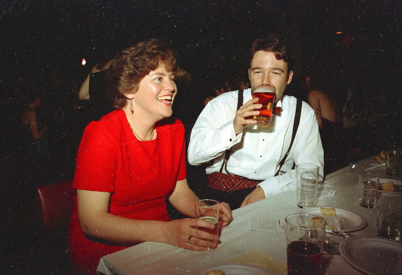 Tim slurps a beer from CISU at the Suffolk College May Ball, Ipswich, Suffolk - 11th May 1997