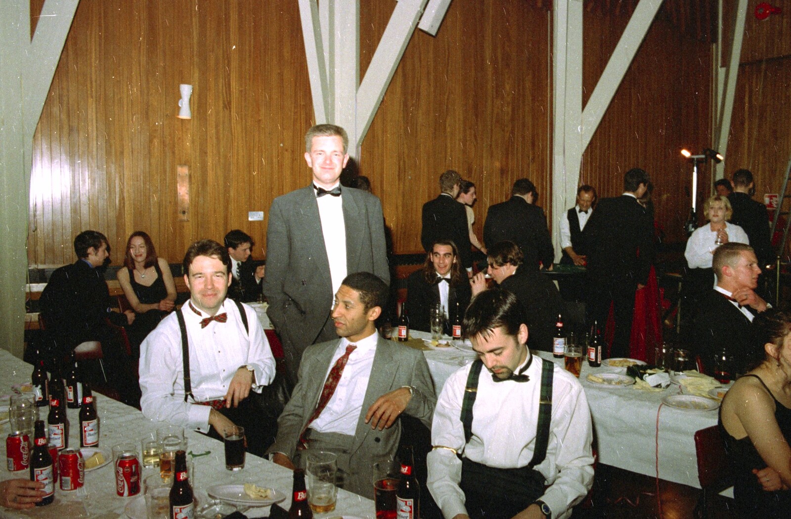 Nosher and the boys from CISU at the Suffolk College May Ball, Ipswich, Suffolk - 11th May 1997