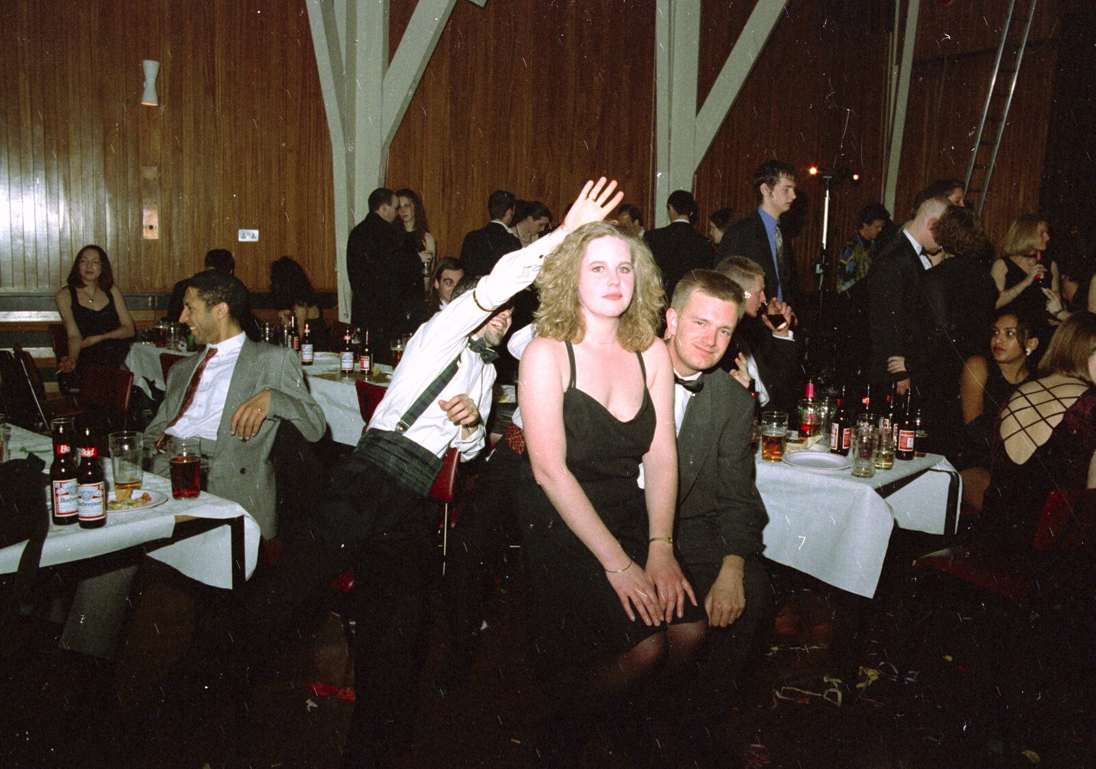 Nosher and a random friend of Trev's from CISU at the Suffolk College May Ball, Ipswich, Suffolk - 11th May 1997
