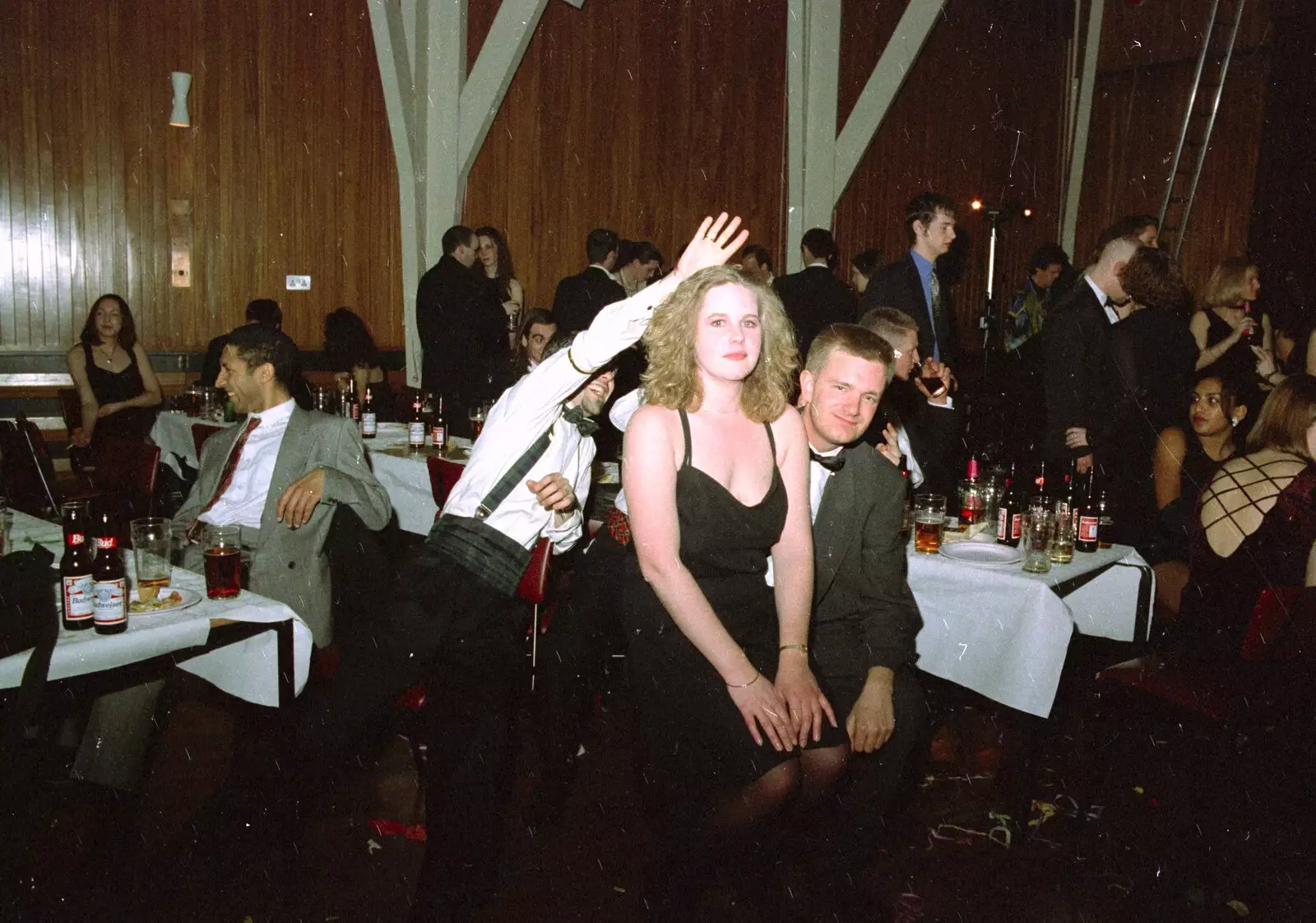 Nosher and a random friend of Trev's, from CISU at the Suffolk College May Ball, Ipswich, Suffolk - 11th May 1997