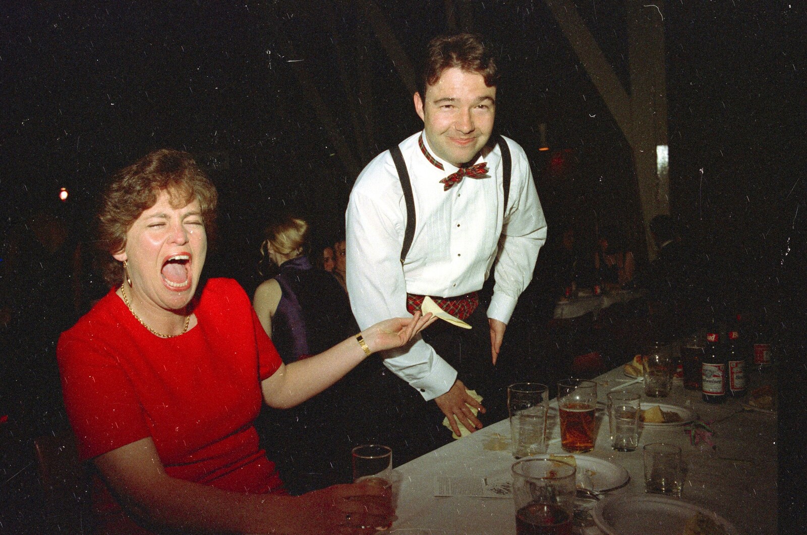 Shouting about something from CISU at the Suffolk College May Ball, Ipswich, Suffolk - 11th May 1997
