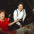Shouting about something, CISU at the Suffolk College May Ball, Ipswich, Suffolk - 11th May 1997