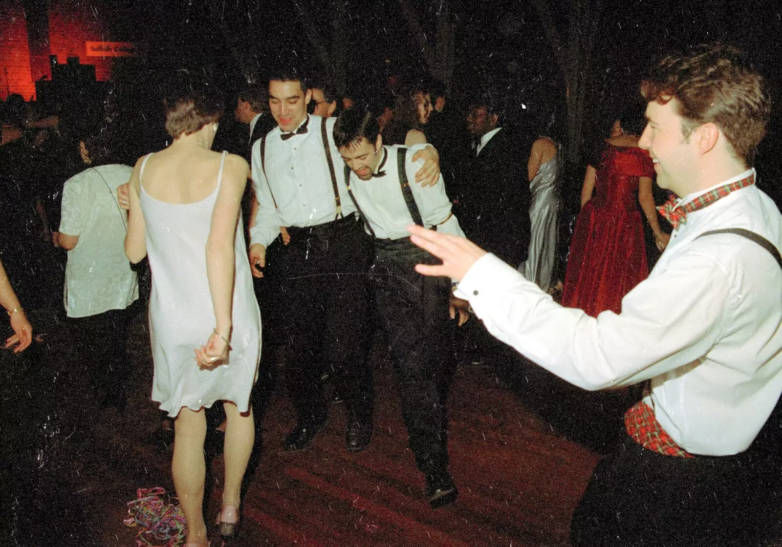 Trev has to be held up, from CISU at the Suffolk College May Ball, Ipswich, Suffolk - 11th May 1997