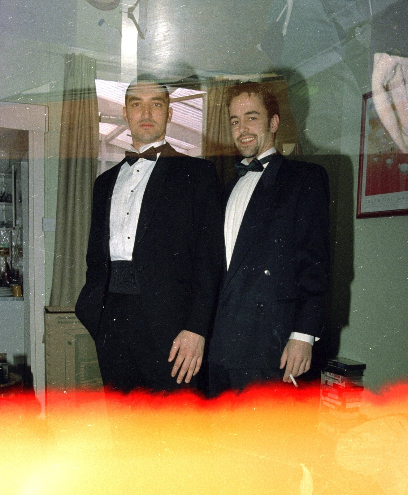 Orhan and Trev mean business from CISU at the Suffolk College May Ball, Ipswich, Suffolk - 11th May 1997