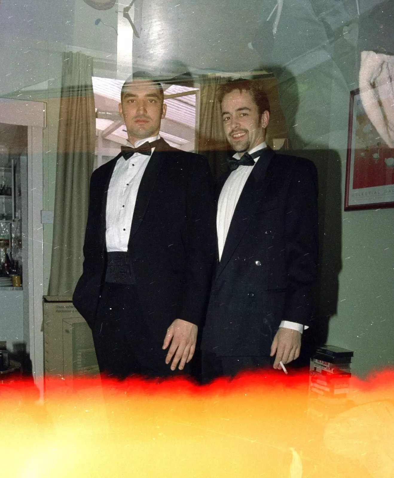 Orhan and Trev mean business, from CISU at the Suffolk College May Ball, Ipswich, Suffolk - 11th May 1997