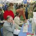 Peter Bye, SCC Chief Executive, takes a call, CISU do 'Internet-in-a-field', Suffolk Show, Ipswich - May 21st 1997