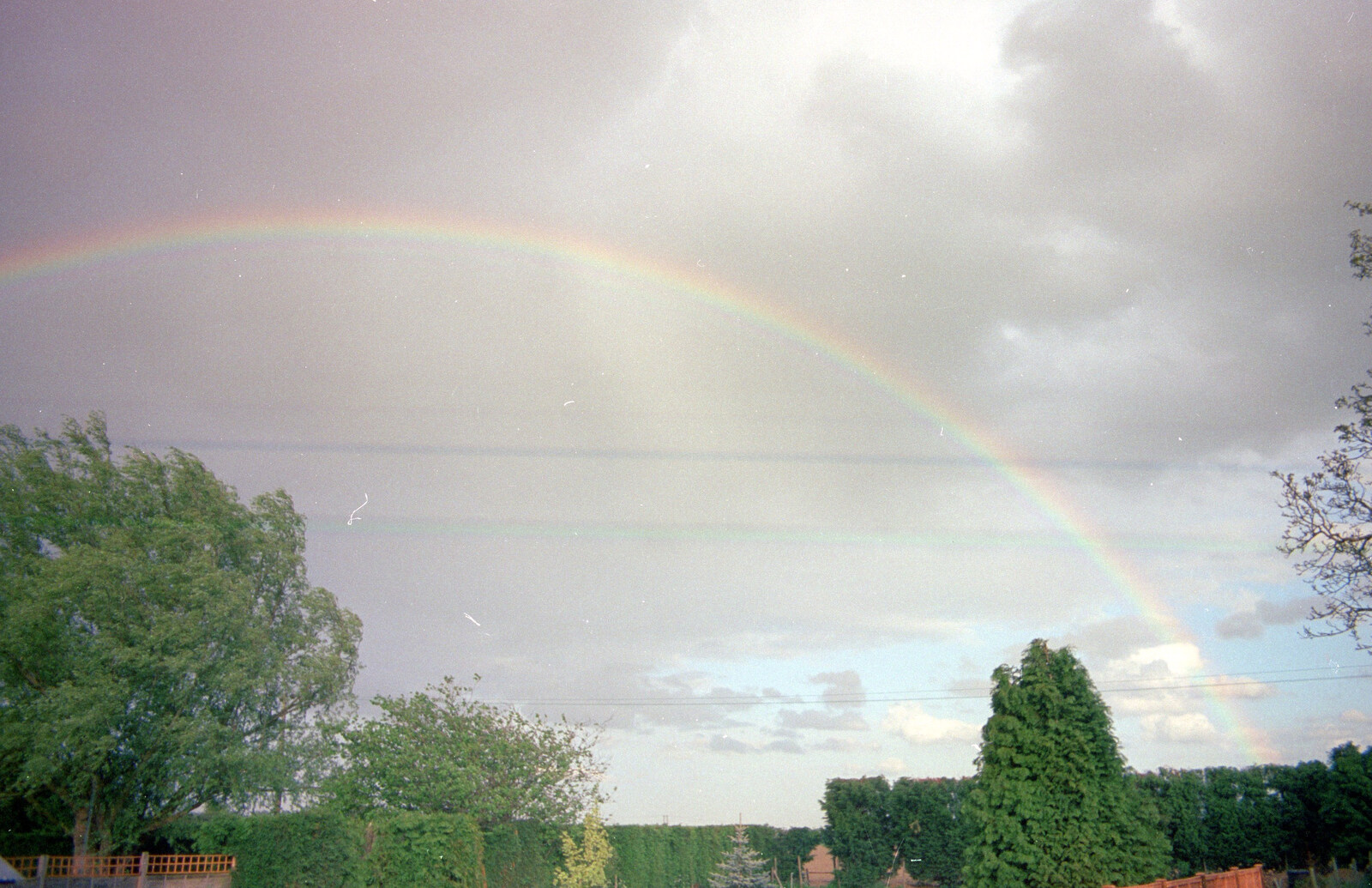 A rainbow from CISU do 'Internet-in-a-field', Suffolk Show, Ipswich - May 21st 1997