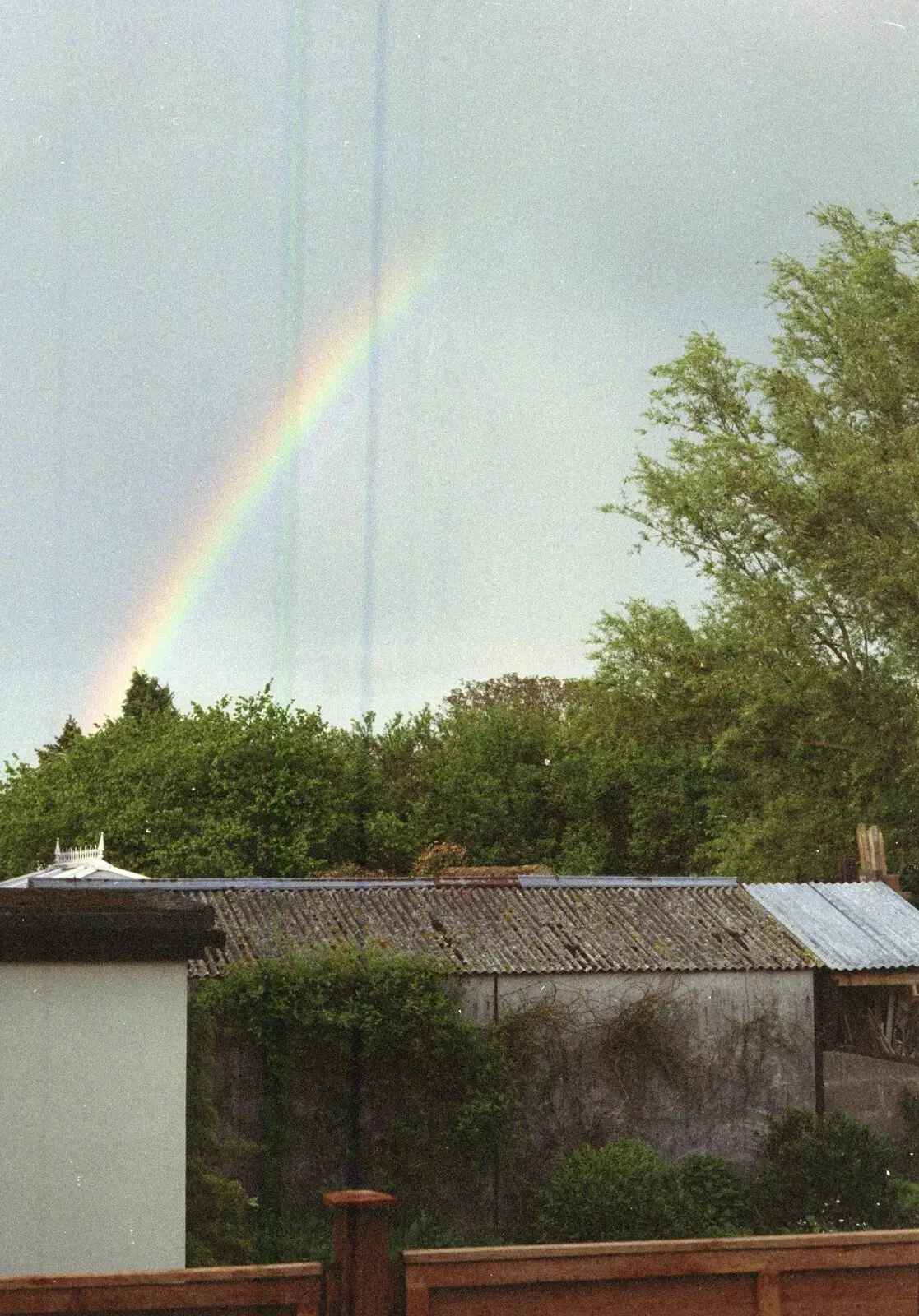 A partial rainbow, from CISU do 'Internet-in-a-field', Suffolk Show, Ipswich - May 21st 1997