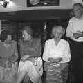 The olds sit by the fireplace, Lorraine's 18th and Claire's 21st, The Swan Inn, Brome, Suffolk - 11th June 1997