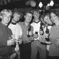 Paul, Waves, Mikey-P, Jimmy, Allie, Andy and Jackie, Lorraine's 18th and Claire's 21st, The Swan Inn, Brome, Suffolk - 11th June 1997