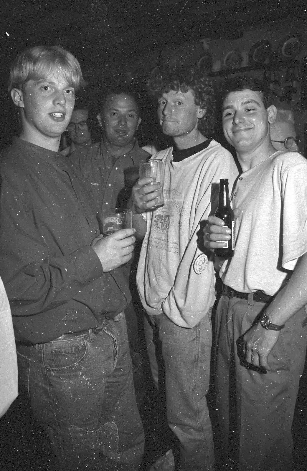 Paul and the boys, from Lorraine's 18th and Claire's 21st, The Swan Inn, Brome, Suffolk - 11th June 1997