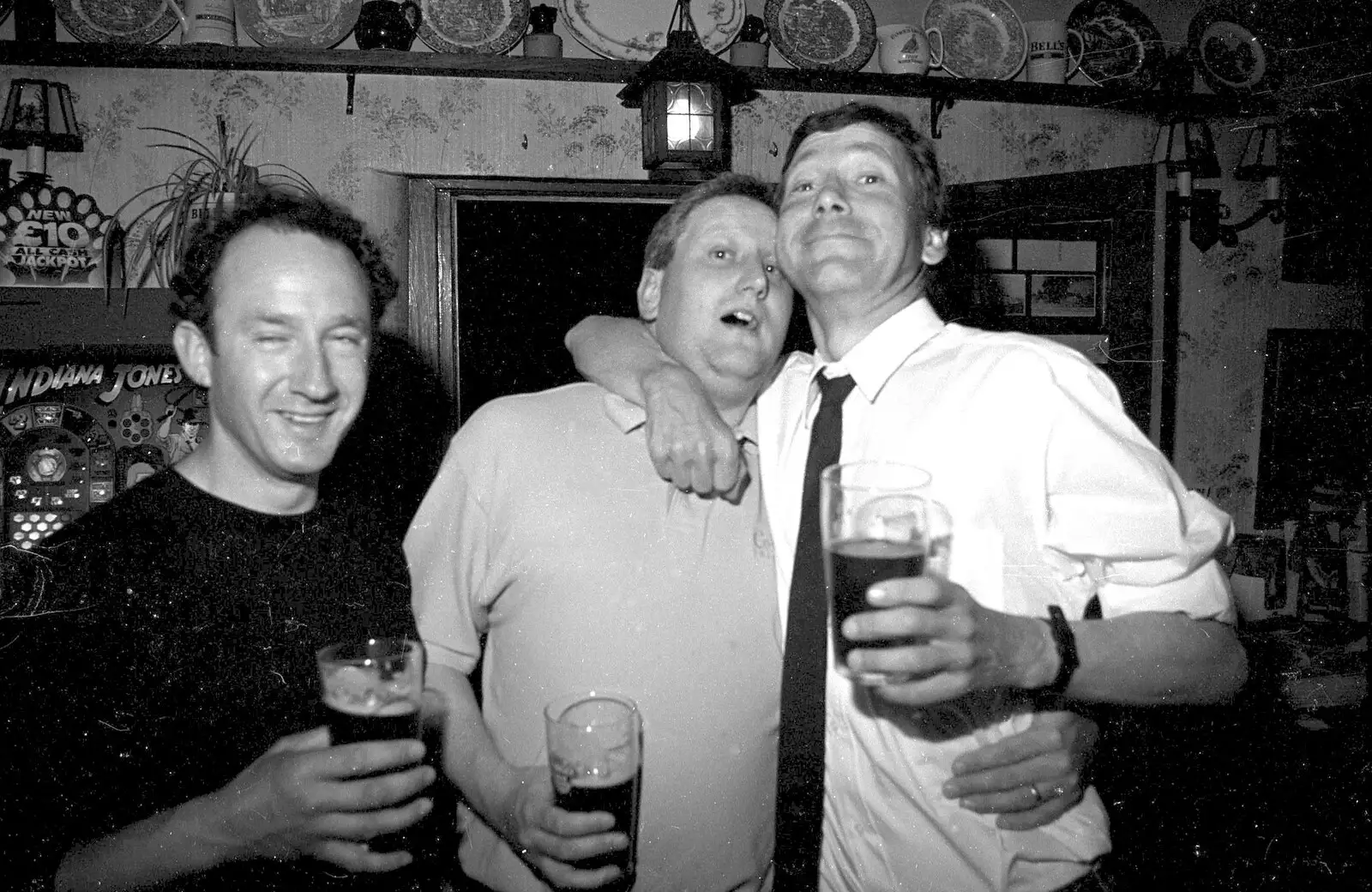 David H, Graham Pentelow and Apple, from Lorraine's 18th and Claire's 21st, The Swan Inn, Brome, Suffolk - 11th June 1997