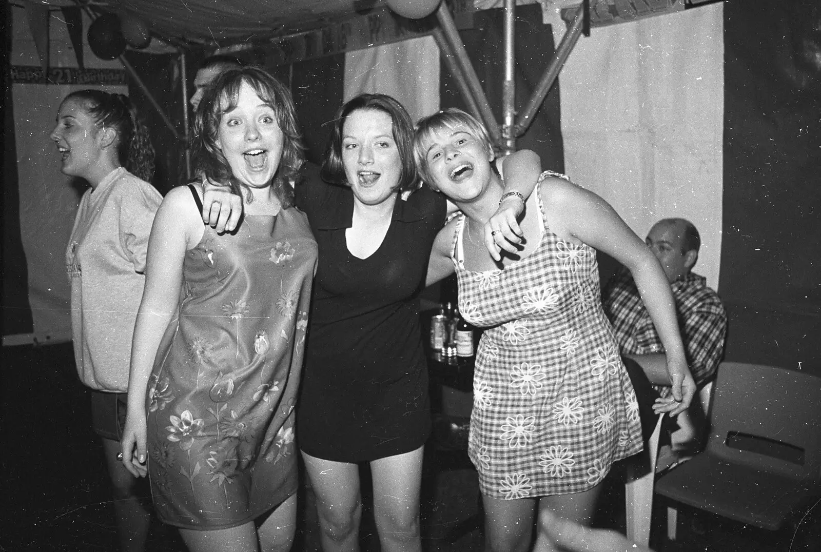 Katherine and friends, from Lorraine's 18th and Claire's 21st, The Swan Inn, Brome, Suffolk - 11th June 1997