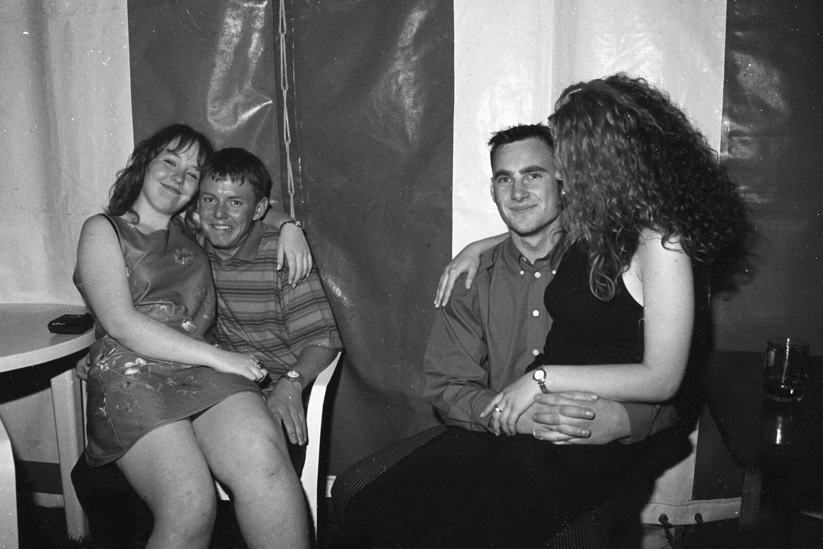Lorraine's 18th and Claire's 21st, The Swan Inn, Brome, Suffolk - 11th June 1997: Chris looks a little unsure