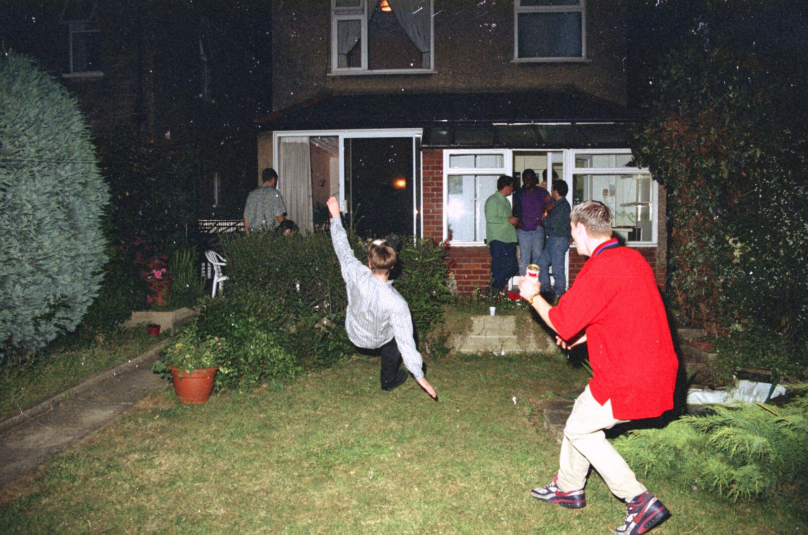 Andrew's CISU Party and the Radio One Roadshow, Ipswich, Suffolk - 18th June 1997: Paul slides in for a kick