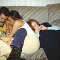 1997 Trev, Natalie and another have a sleep