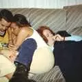 Trev, Natalie and another have a sleep, Andrew's CISU Party and the Radio One Roadshow, Ipswich, Suffolk - 18th June 1997