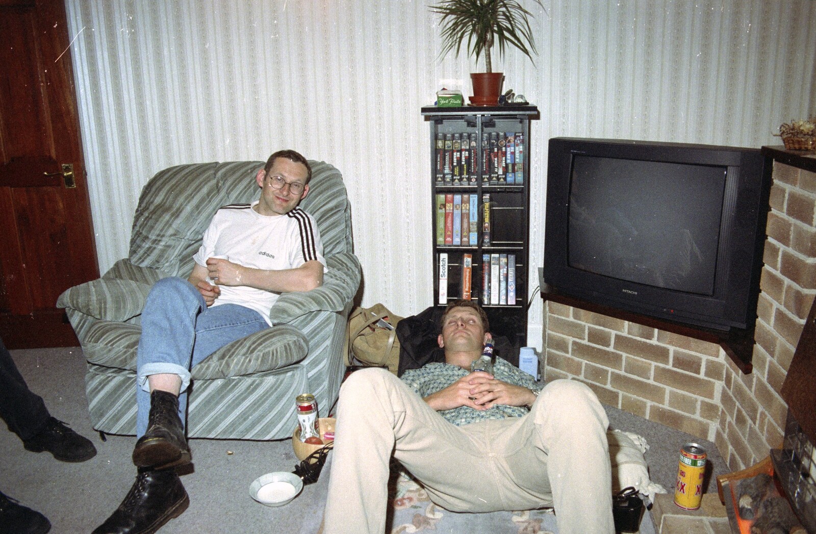 Dougie and Jon Segger from Dougie's Birthday and Adrian Leaves CISU, Ipswich, Suffolk - 29th June 1997