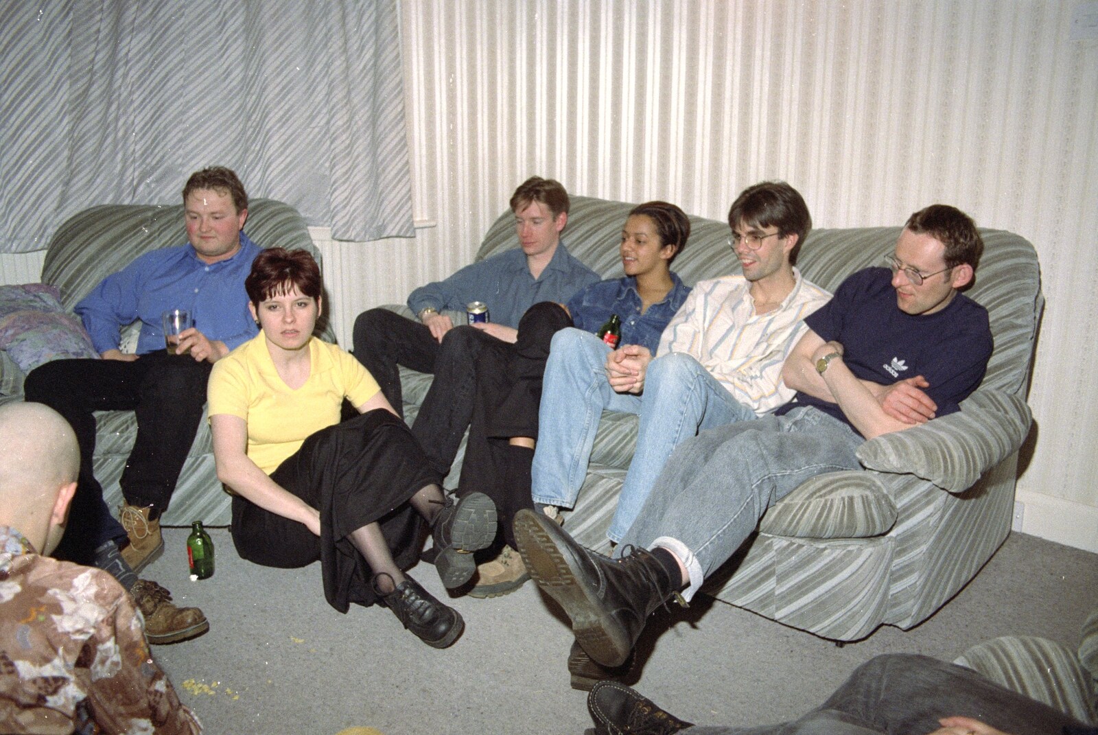 The SCC gang from Dougie's Birthday and Adrian Leaves CISU, Ipswich, Suffolk - 29th June 1997