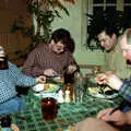 Russell waves a beer around, Dougie's Birthday and Adrian Leaves CISU, Ipswich, Suffolk - 29th June 1997