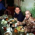 Trev shows off his partially-masticated food, Dougie's Birthday and Adrian Leaves CISU, Ipswich, Suffolk - 29th June 1997