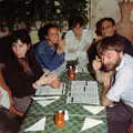 Menus are inspected, Dougie's Birthday and Adrian Leaves CISU, Ipswich, Suffolk - 29th June 1997