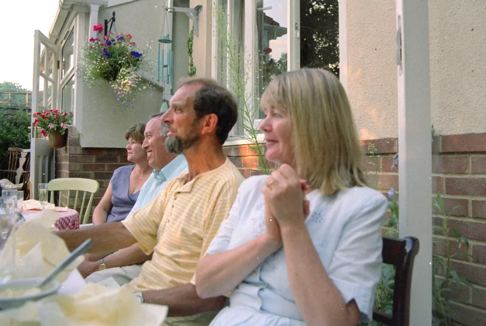 Judith, Bruno, Mike and Mother, from A CISU Trip to Wimereux and the Swiss Rellies, France and Dorset - 6th July 1997