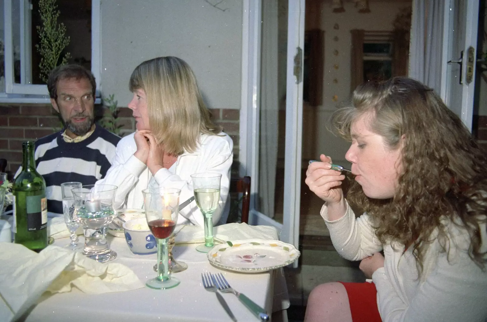 Mike, Mother and Sis, from A CISU Trip to Wimereux and the Swiss Rellies, France and Dorset - 6th July 1997