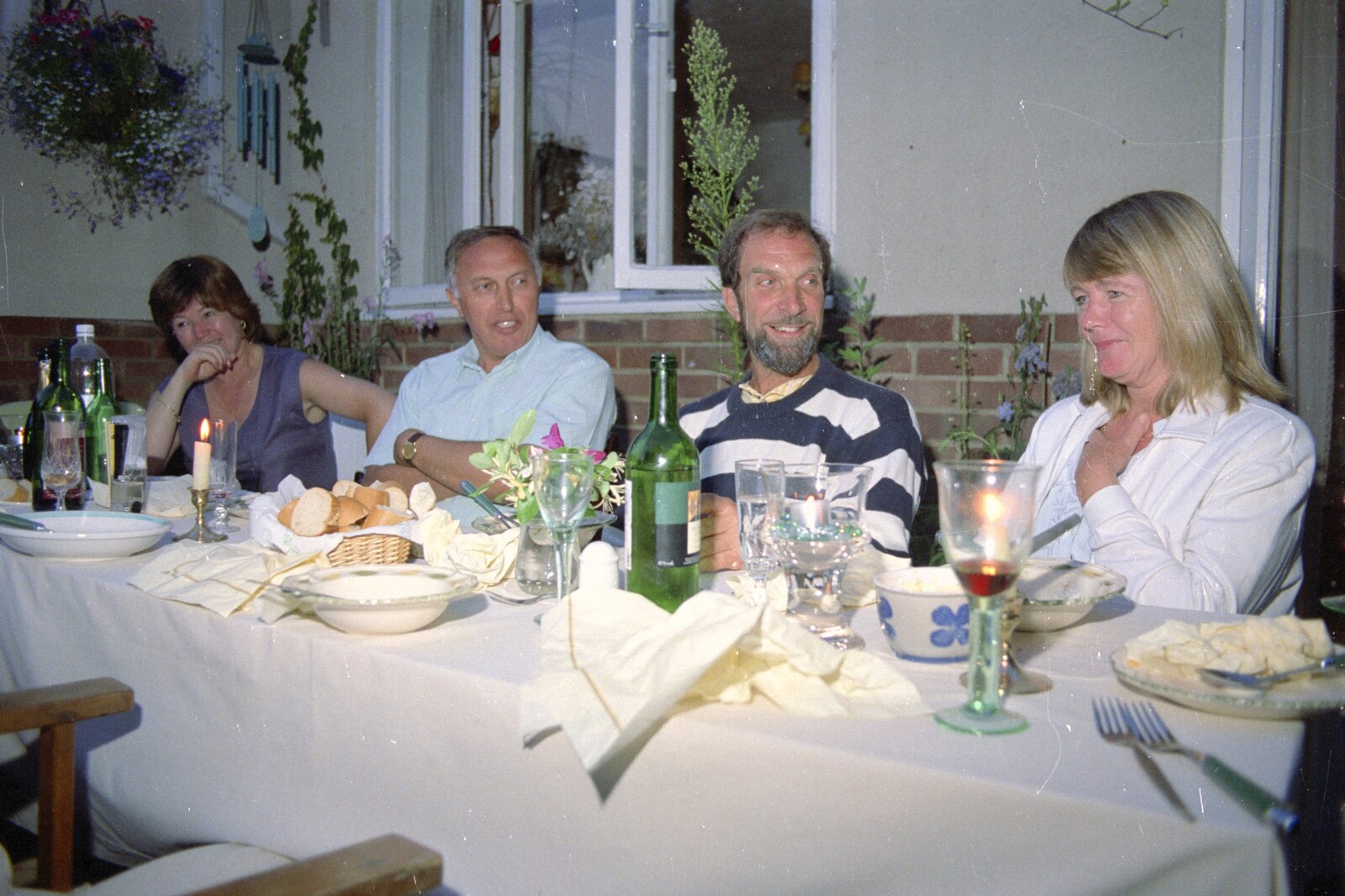 Post-dinner conversation from A CISU Trip to Wimereux and the Swiss Rellies, France and Dorset - 6th July 1997