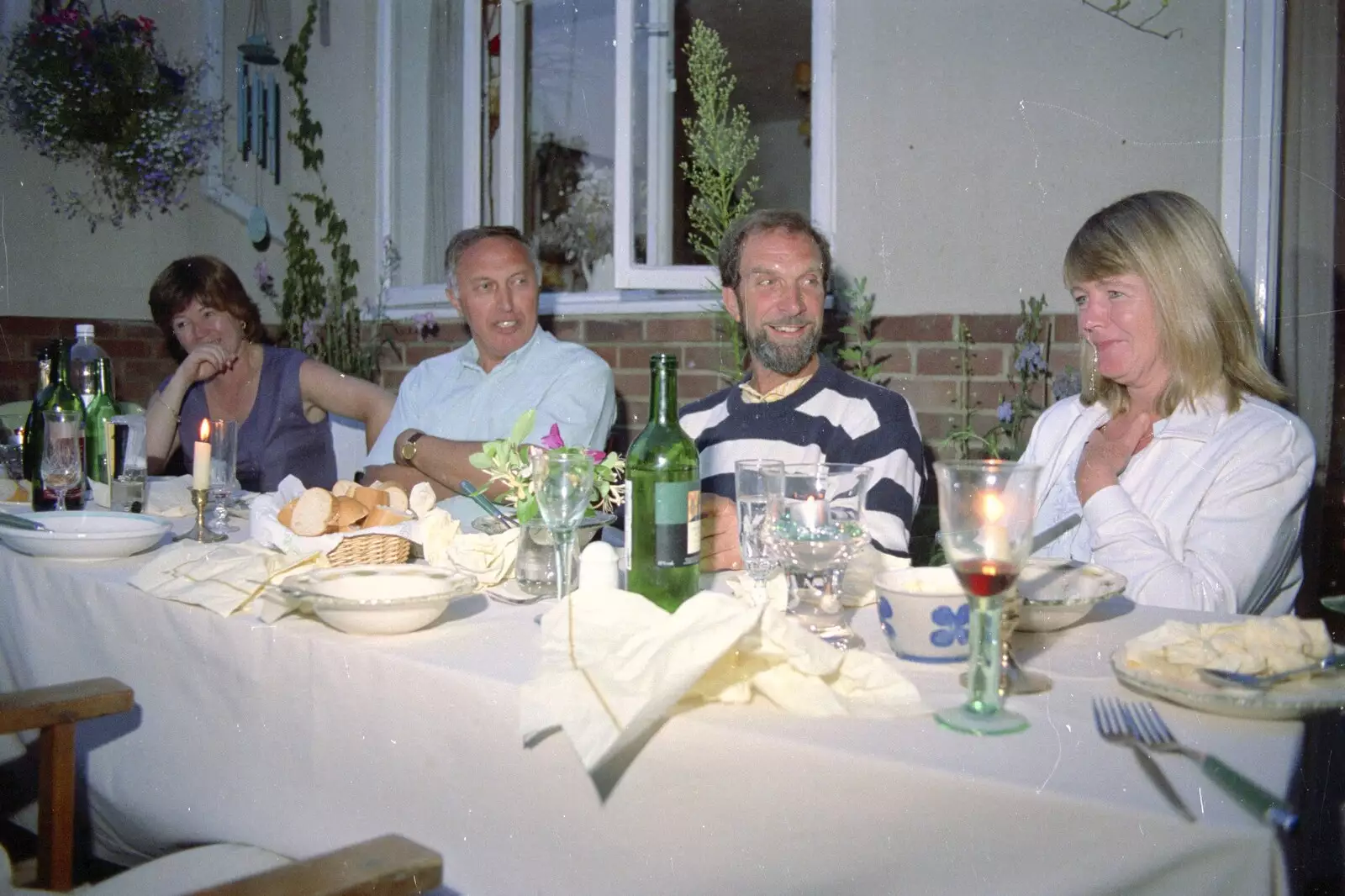 Post-dinner conversation, from A CISU Trip to Wimereux and the Swiss Rellies, France and Dorset - 6th July 1997