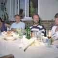 Post-dinner conversation, A CISU Trip to Wimereux and the Swiss Rellies, France and Dorset - 6th July 1997
