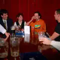 Trev has another slurp, CISU Plays Cardinal's Hat in the SCC Social Club, Ipswich, Suffolk - 3rd August 1997