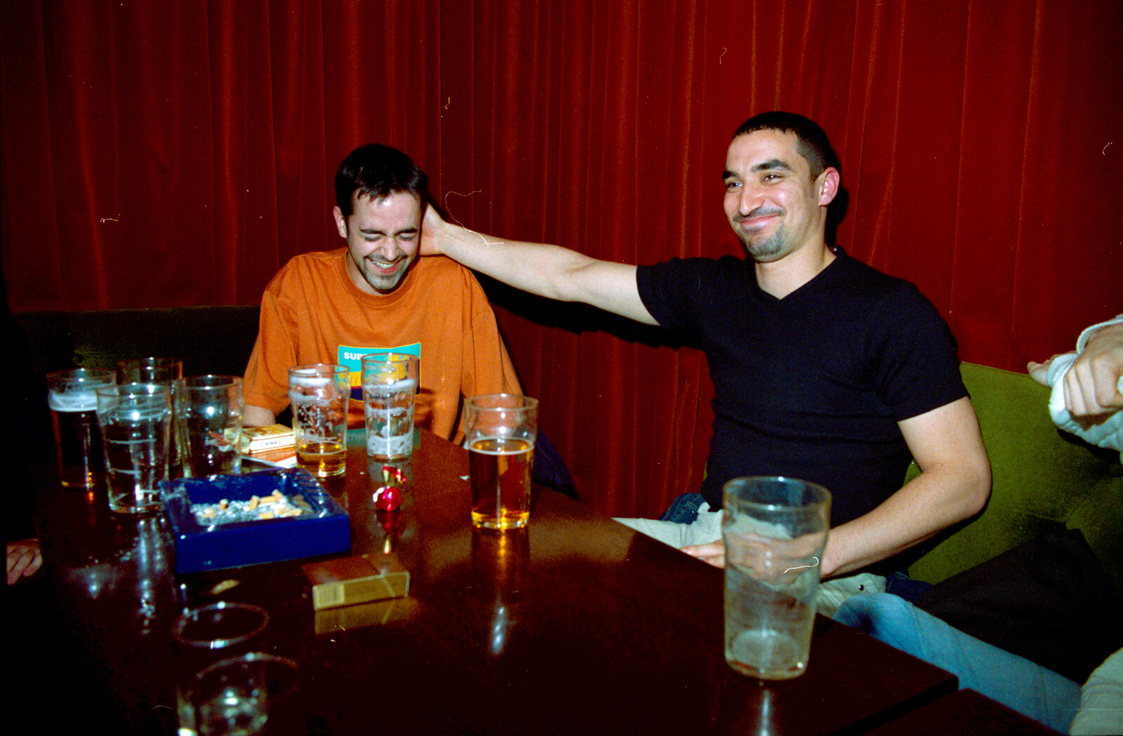 Trevor gets a pat on the head from CISU Plays Cardinal's Hat in the SCC Social Club, Ipswich, Suffolk - 3rd August 1997